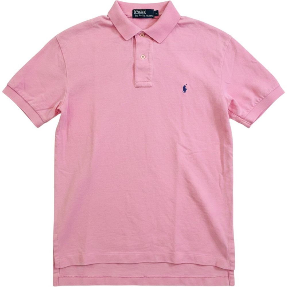 Polo Ralph Lauren Polo Shirt Mens S Pink Short Sleeve Pique Cotton Classic Pony